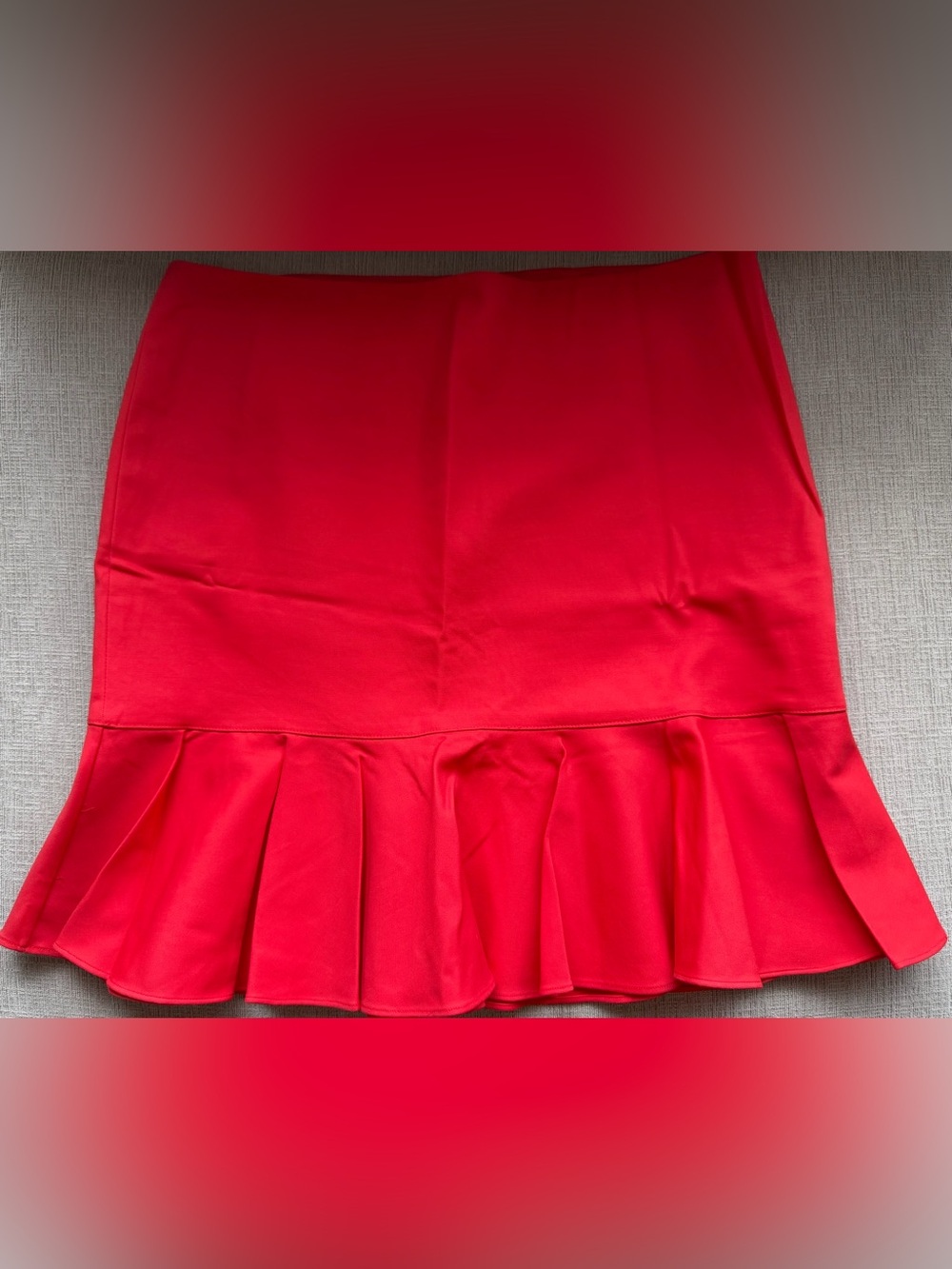 NWT Ralph Lauren Bright Red Flared Hem A-Line Skirt
